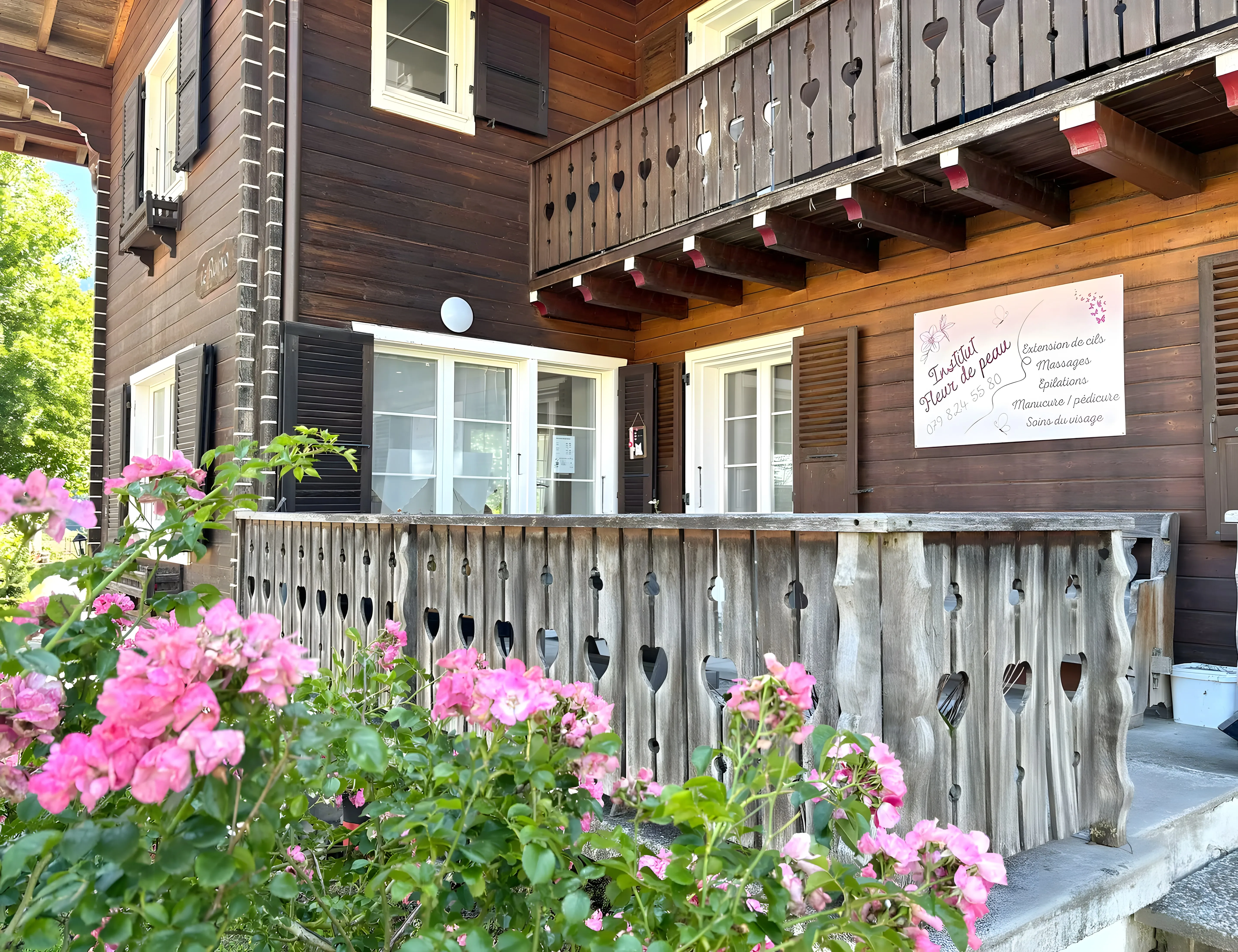 Façade de l'institut Fleur de Peau à Montbovon